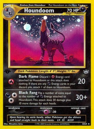 Houndoom 8/64 - Neo Revelation 1st Edition Holofoil