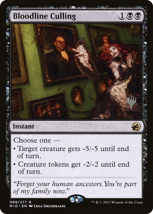 Bloodline Culling (PPMID-89P) - Innistrad: Midnight Hunt Promos Foil (Promo Pack)