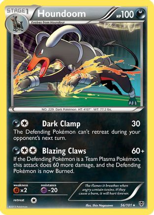 Houndoom 56/101 - Plasma Blast Reverse Holofoil