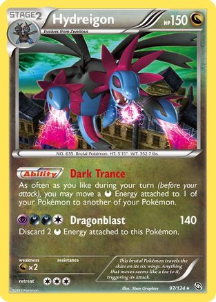 Hydreigon (97) 097 - Dragons Exalted Reverse Holofoil - Holo Rare