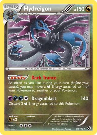 Hydreigon 099/113 - Legendary Treasures Reverse Holofoil - Holo Rare