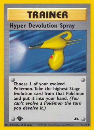 Hyper Devolution Spray 073/075 - Neo Discovery 1st Edition - Uncommon