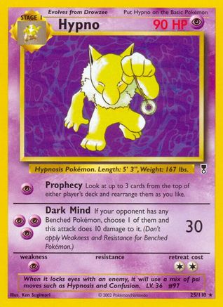 Hypno 025/110 - Legendary Collection Reverse Holofoil - Rare