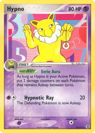 Hypno 25/112 - FireRed & LeafGreen Reverse Holofoil