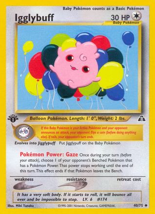 Igglybuff 040/075 - Neo Discovery 1st Edition - Uncommon