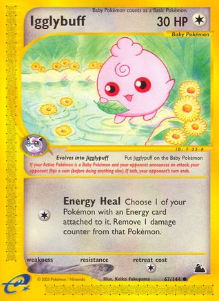 Igglybuff 067 - Skyridge Reverse Holofoil - Common