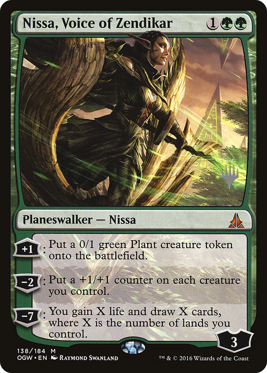 Nissa, Voice of Zendikar (POGW-138P) - Oath of the Gatewatch Promos Foil