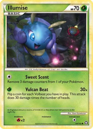 Illumise - 064/102 - Triumphant Reverse Holofoil