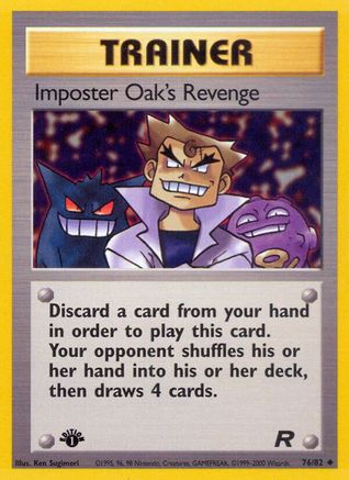 Imposter Oak's Revenge 076/082 - Team Rocket 1st Edition - Uncommon