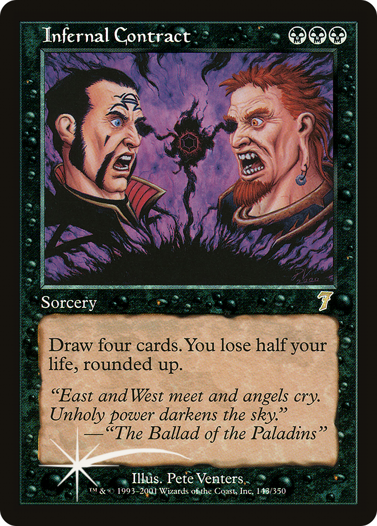 Infernal Contract (7ED-143★) - Seventh Edition Foil