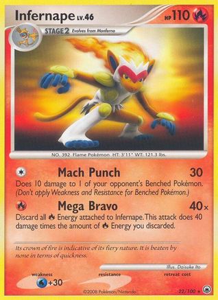 Infernape (22/100) - Majestic Dawn  - Rare