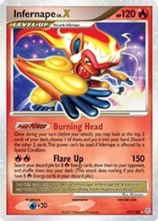 Infernape LV.X (121/130) - Diamond and Pearl Holofoil - Ultra Rare