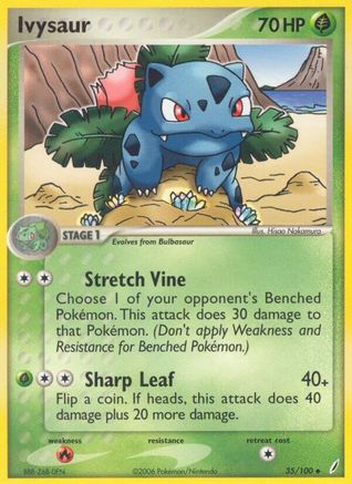 Ivysaur - 035/100  - Crystal Guardians Reverse Holofoil