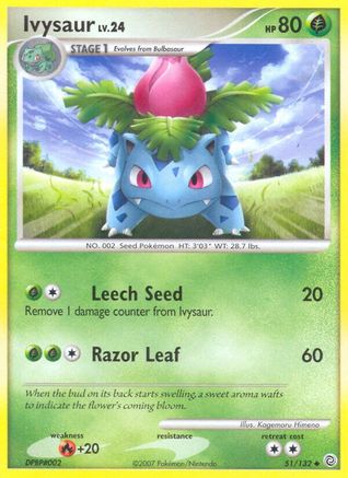 Ivysaur (51/132) - Secret Wonders  - Uncommon