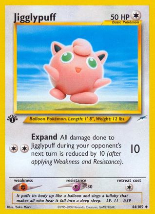 Jigglypuff 44/105 - Neo Destiny 1st Edition