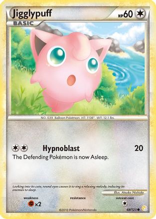 Jigglypuff 068/123 - HeartGold SoulSilver Normal - Common