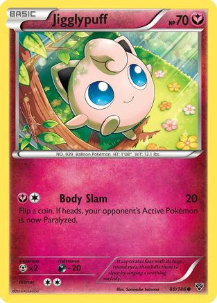 Jigglypuff (88) 088/146 - XY Base Set Reverse Holofoil - Common