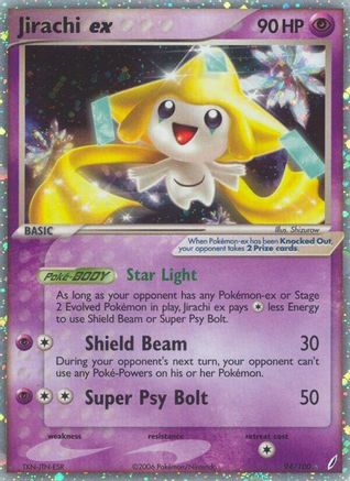 Jirachi ex 094/100 - Crystal Guardians Holofoil - Ultra Rare