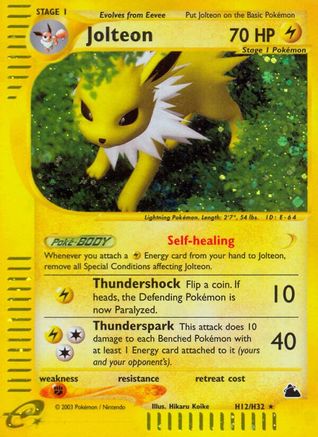 Jolteon (H12) H12 - Skyridge Holofoil - Holo Rare