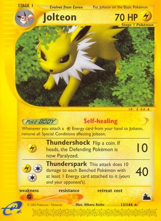 Jolteon (13) 013 - Skyridge Normal - Rare