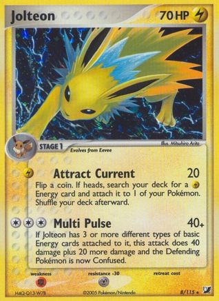 Jolteon - 008/115 - Unseen Forces Reverse Holofoil