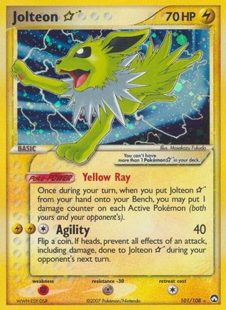 Jolteon Star - 101/108 - Power Keepers Holofoil