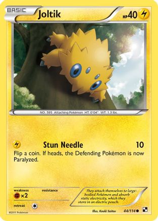 Joltik (44) 044/114 - Black and White Normal - Common