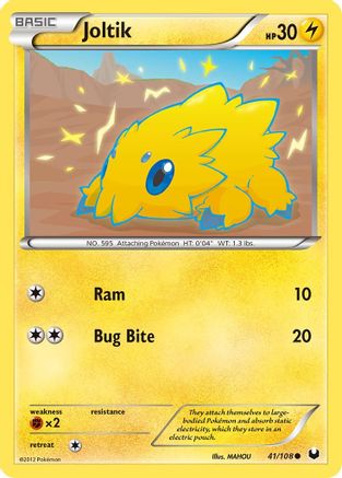 Joltik (41) 041 - Dark Explorers Normal - Common