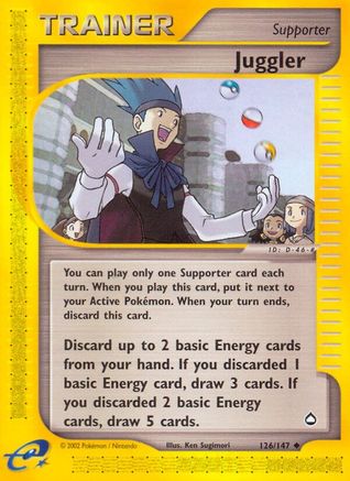 Juggler 126/147 - Aquapolis Normal - Uncommon