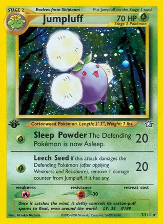 Jumpluff 007/111 - Neo Genesis 1st Edition Holofoil - Holo Rare