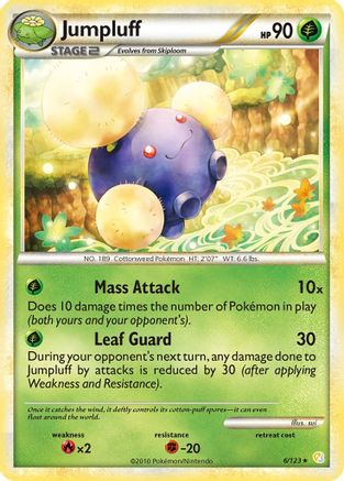 Jumpluff 006 - HeartGold SoulSilver Reverse Holofoil - Holo Rare