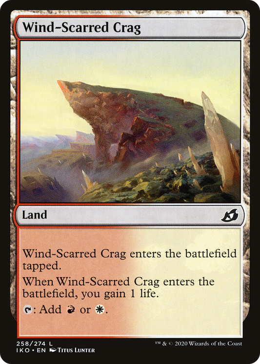 Wind-Scarred Crag (IKO-258) - Ikoria: Lair of Behemoths Foil