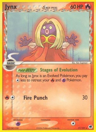Jynx (Delta Species) 017 - Dragon Frontiers Normal - Rare