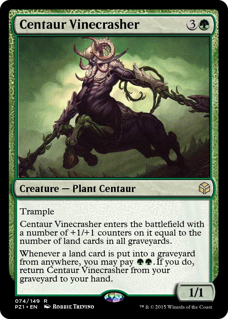 Centaur Vinecrasher (PZ1-074) - Legendary Cube Prize Pack Foil