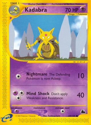 Kadabra 069 - Skyridge Reverse Holofoil - Common