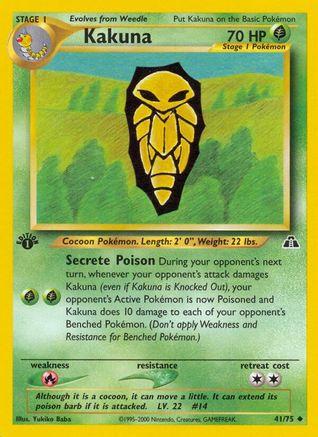 Kakuna 041/075 - Neo Discovery 1st Edition - Uncommon