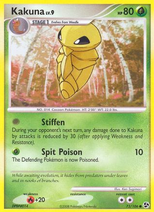 Kakuna (73/106) - Great Encounters Reverse Holofoil - Common