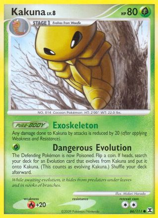 Kakuna - 066/111 - Rising Rivals Reverse Holofoil