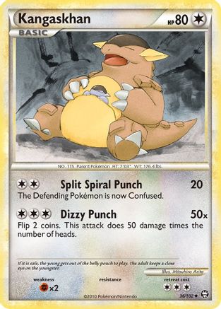 Kangaskhan - 036/102 - Triumphant Reverse Holofoil