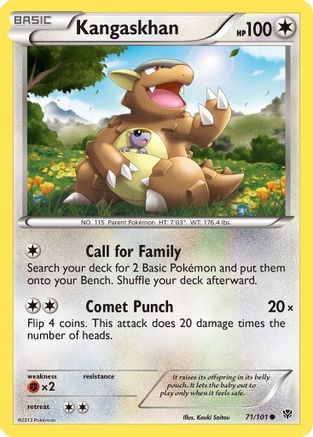 Kangaskhan (71/101) - Plasma Blast Reverse Holofoil - Common