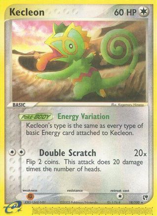 Kecleon 018 - Sandstorm Reverse Holofoil - Rare