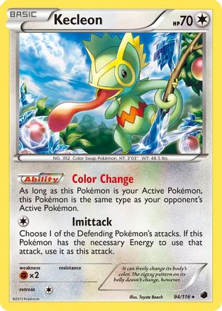 Kecleon (94/116) - Plasma Freeze  - Rare