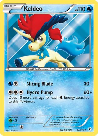 Keldeo (47)  - Boundaries Crossed Holofoil