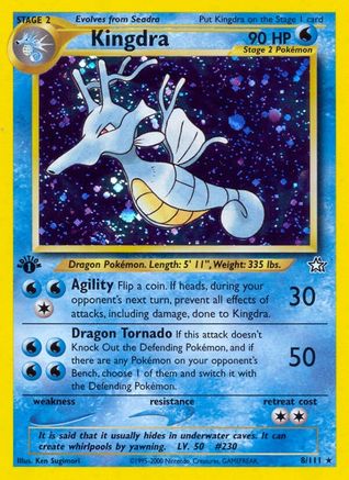 Kingdra 008/111 - Neo Genesis 1st Edition Holofoil - Holo Rare
