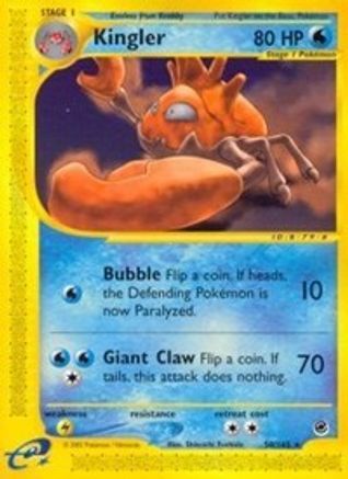 Kingler (50) 050 - Expedition Reverse Holofoil - Rare