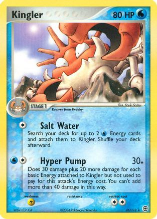 Kingler 26/112 - FireRed & LeafGreen Reverse Holofoil