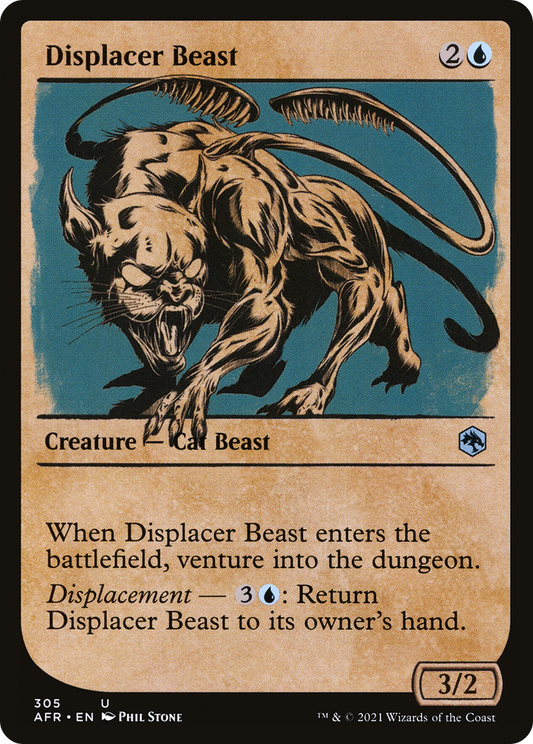 Displacer Beast (AFR-305) - Adventures in the Forgotten Realms: (Showcase) Foil