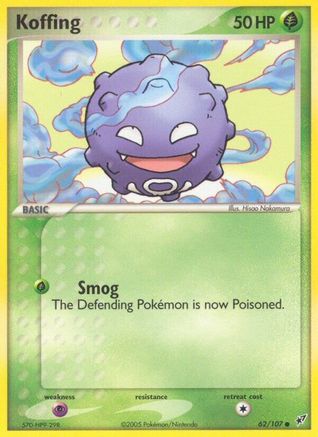 Koffing 062/107 - Deoxys Reverse Holofoil - Common
