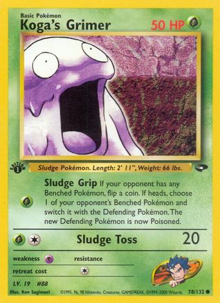 Koga's Grimer (78/132) - Gym Challenge 1st Edition - Common