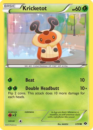 Kricketot 003 - Next Destinies Reverse Holofoil - Common